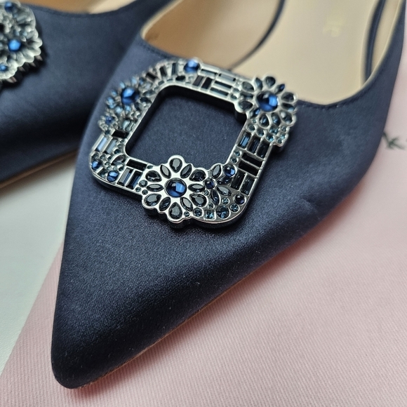 Kate spade flats blue buckle up - Picture 6 of 15